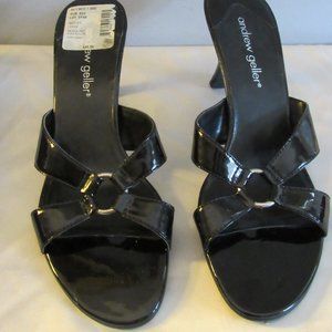 NEW ANDREW GELLER Slide Heels Sz 8 M